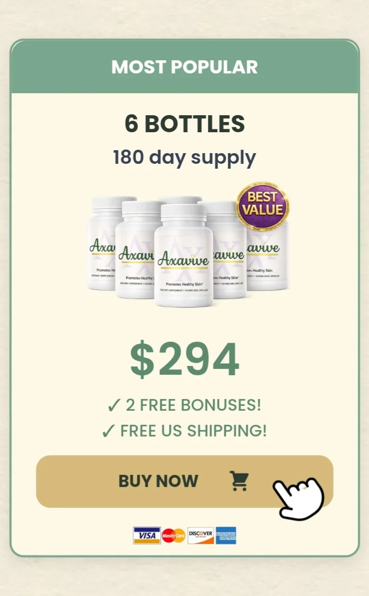 Axavive™ 6 bottles pricing